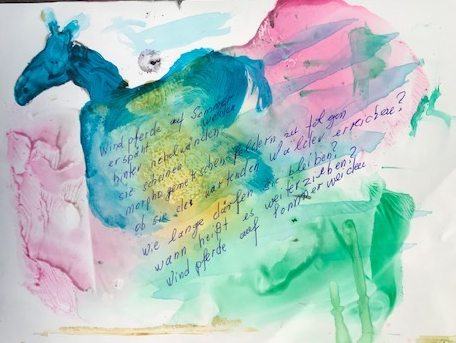 Windpferde auf Sommerweiden